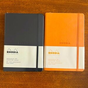 TWO RHODIA webnotebook DOT Grid Hard Covers